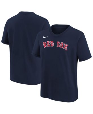 Big Boys and Girls Athletic Navy Boston Red Sox Wordmark T-Shirt