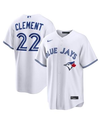 Men's Ernie Clement White Toronto Blue Jays Home Replica Jersey