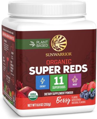 11 Superfoods with Beet Root, Berries, Reishi and Cordyceps Energy, Circulation and Immune Support 28 Servings