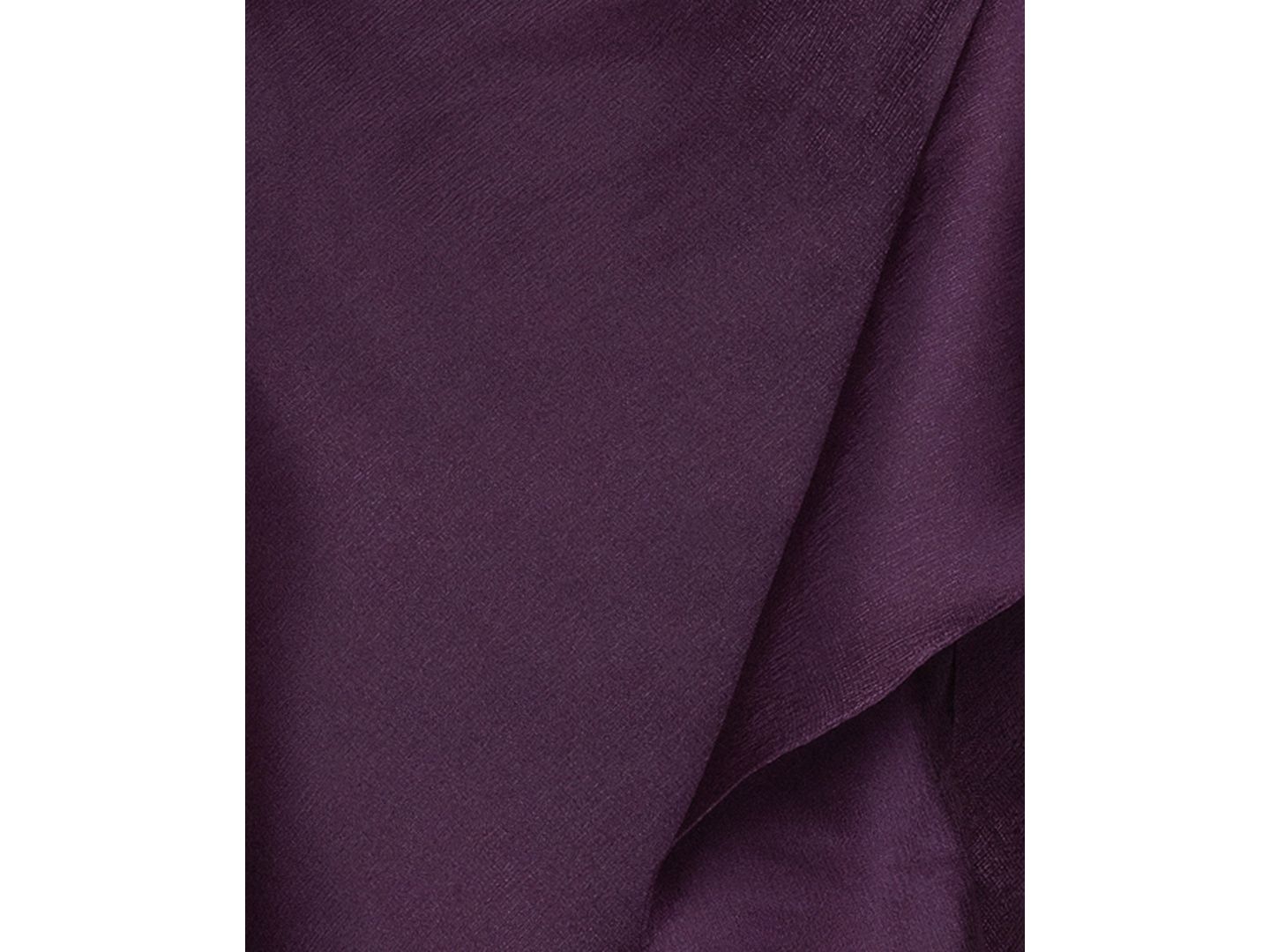 Женское платье XSCAPE One-Shoulder Ruffle Detail Ball Gown, цвет: Сливовый — фото 4