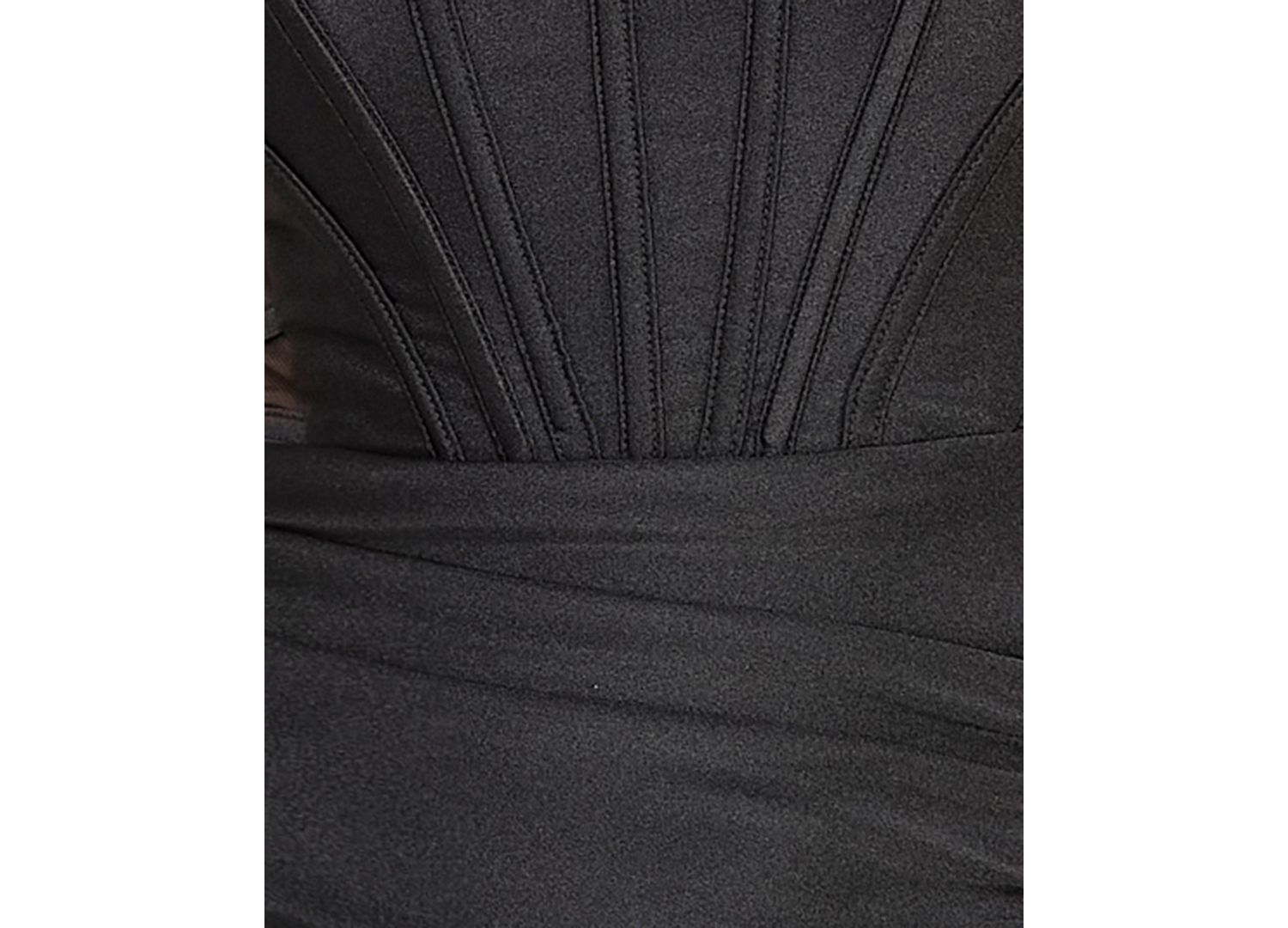 Juniors' Strapless Illusion Cage Side Dress