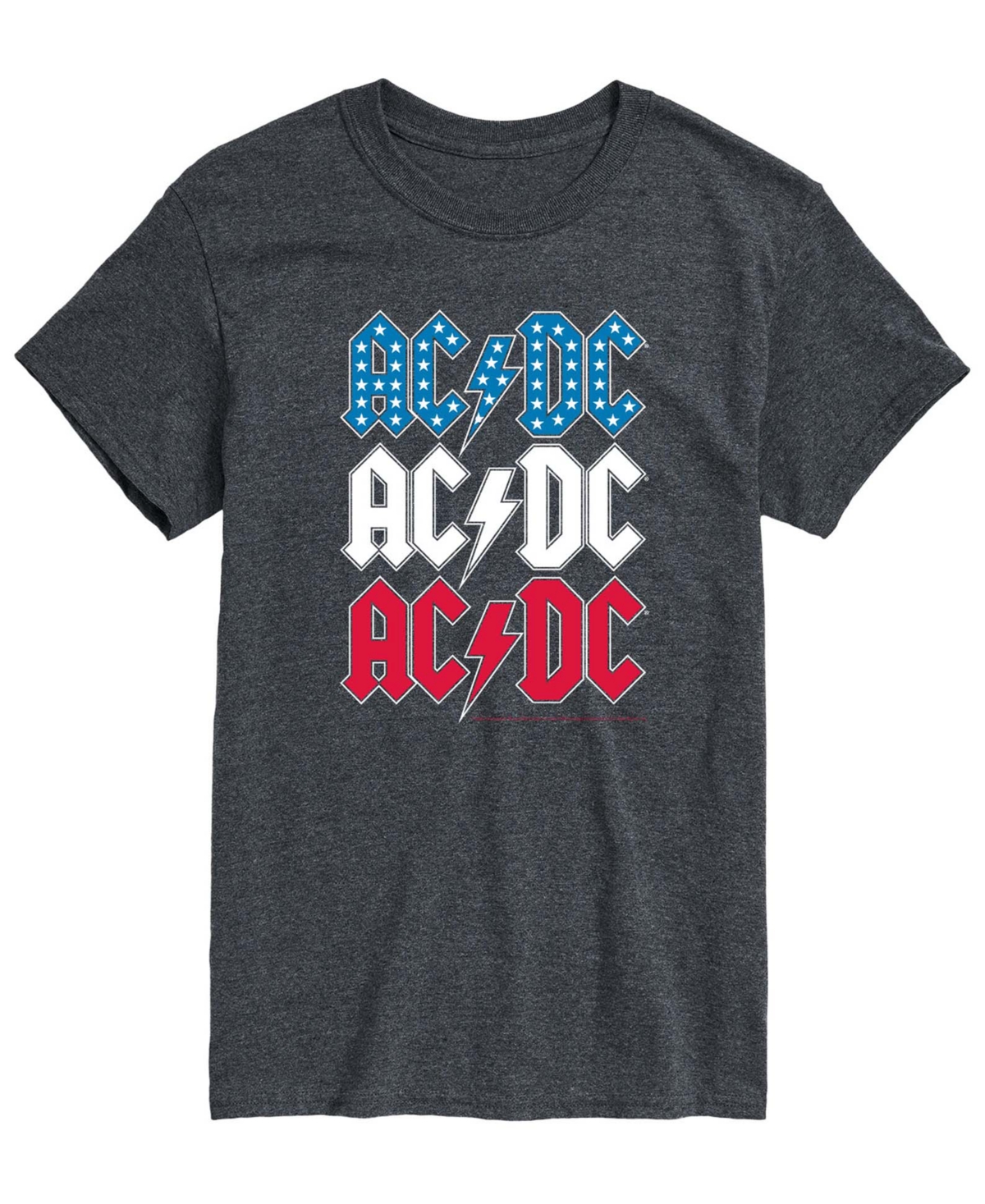 Airwaves Men's Acdc Usa Stack Short-Sleeve Graphic T-Shirts - Heather Charcoal