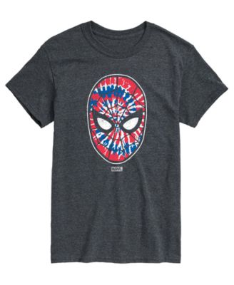 Men's Spiderman Flag Fill Spiderman Short-Sleeve Graphic T-Shirt