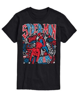 Men's Spiderman Sketchy Doodles Short-Sleeve Graphic T-Shirt