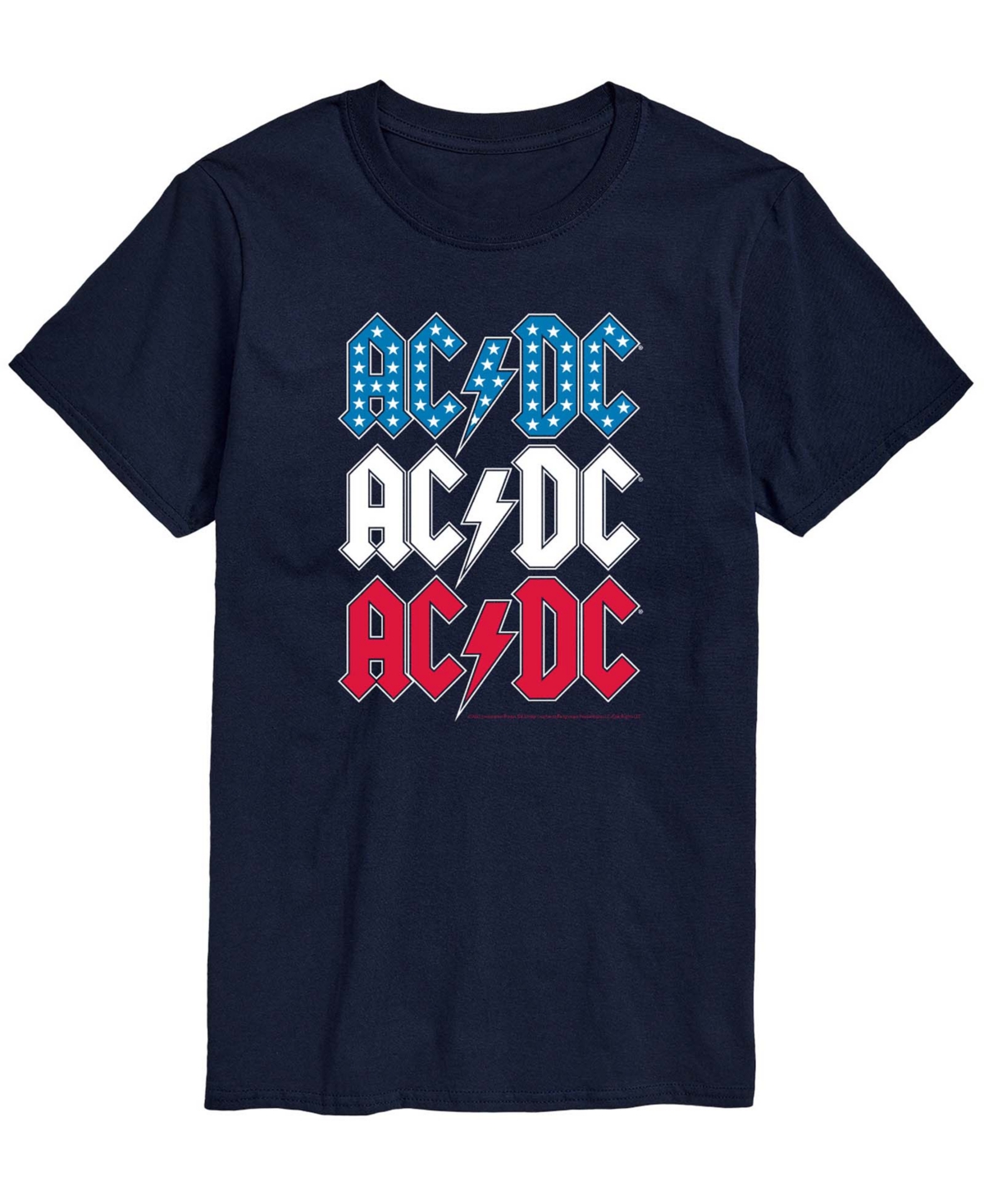Airwaves Men's Acdc Usa Stack Short-Sleeve Graphic T-Shirts - Navy