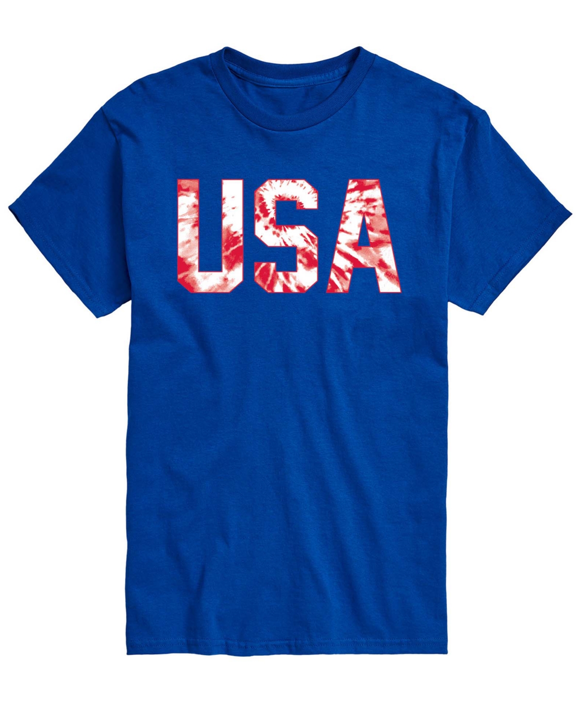 Airwaves Men's Tie Dye Usa Short-Sleeve Graphic T-Shirts - Royal Blue