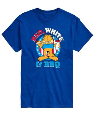 Men's Garfield Red White And BBQ Short-Sleeve Graphic T-Shirt