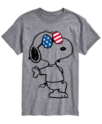 Men's Peanuts USA Snoopy Glasses Short-Sleeve Graphic T-Shirt