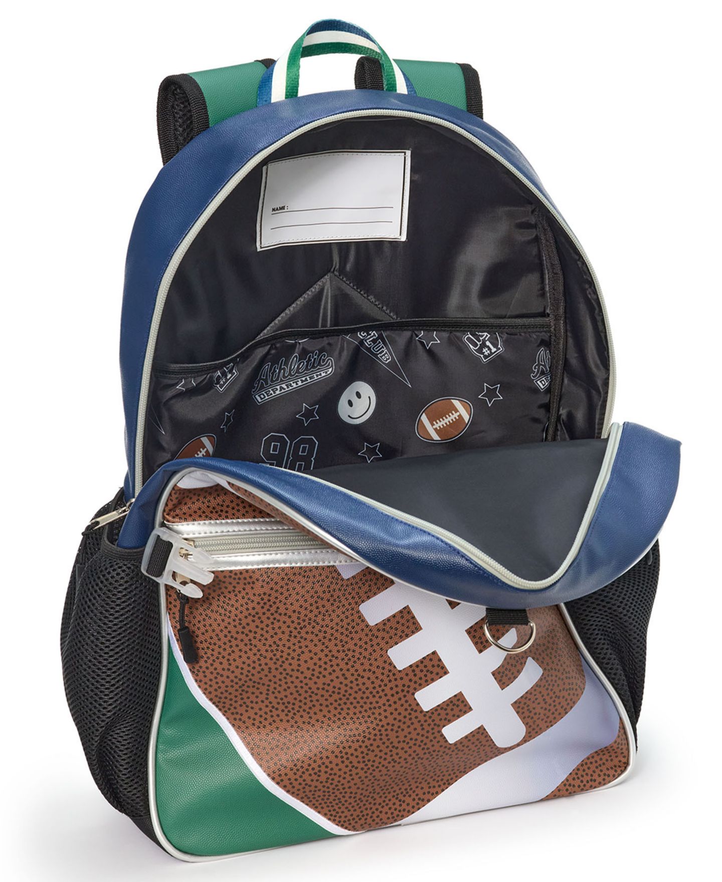 Сумки Extreme Nation Football Backpack, Lunch Bag and Headphone, 3-Piece Set для мальчиков, цвет: Чёрный / Зелёный — фото 6