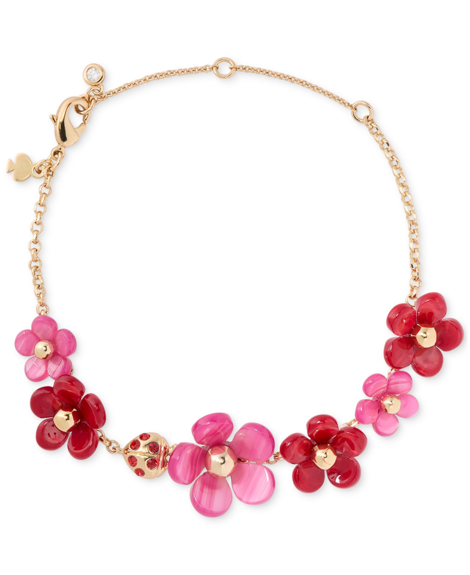 Gold-Tone Summer Daze Flower Scatter Bracelet
