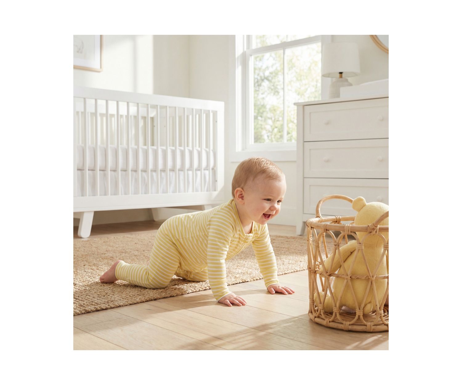 Baby Lemon Stripe Sleeper