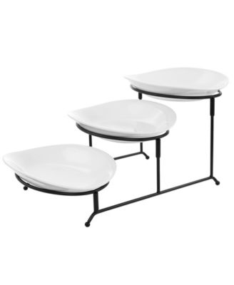3-Tiered Oval Plate Server