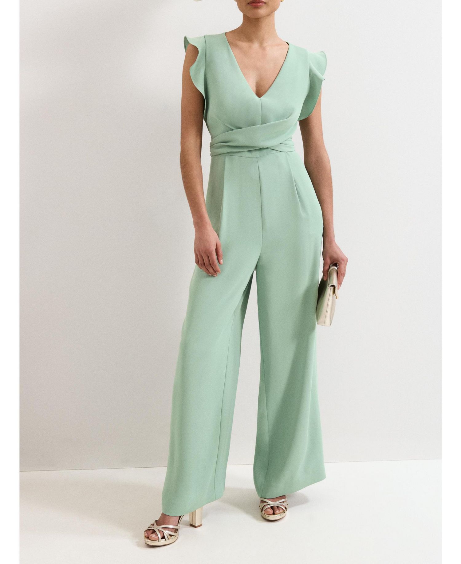 Women's Ayla V-Neck Wide Leg Jumpsuit