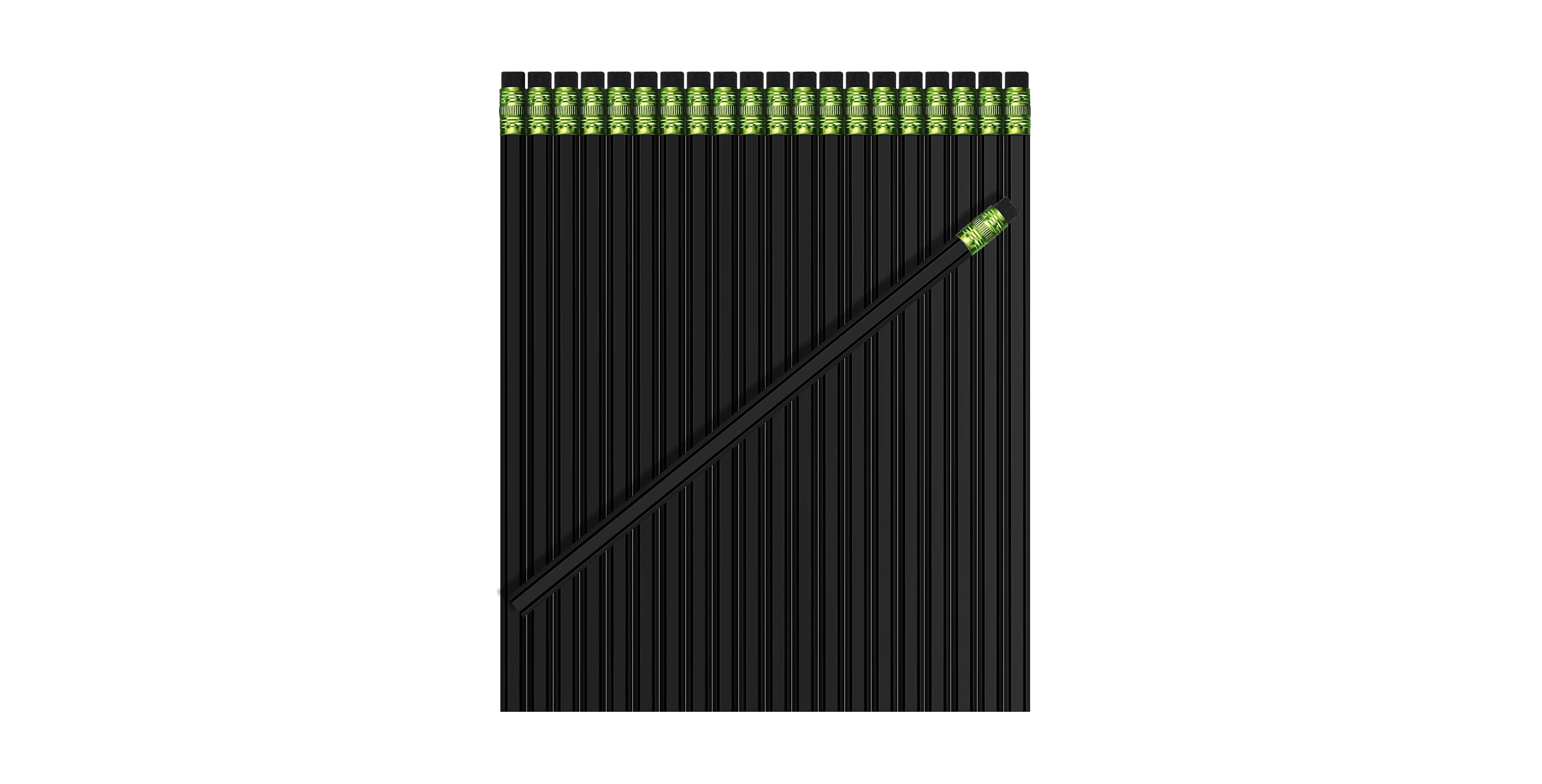 Gnuadz Hb Pencils Wood Cased Eraser Hexagonal Graphite Sketching 60-count