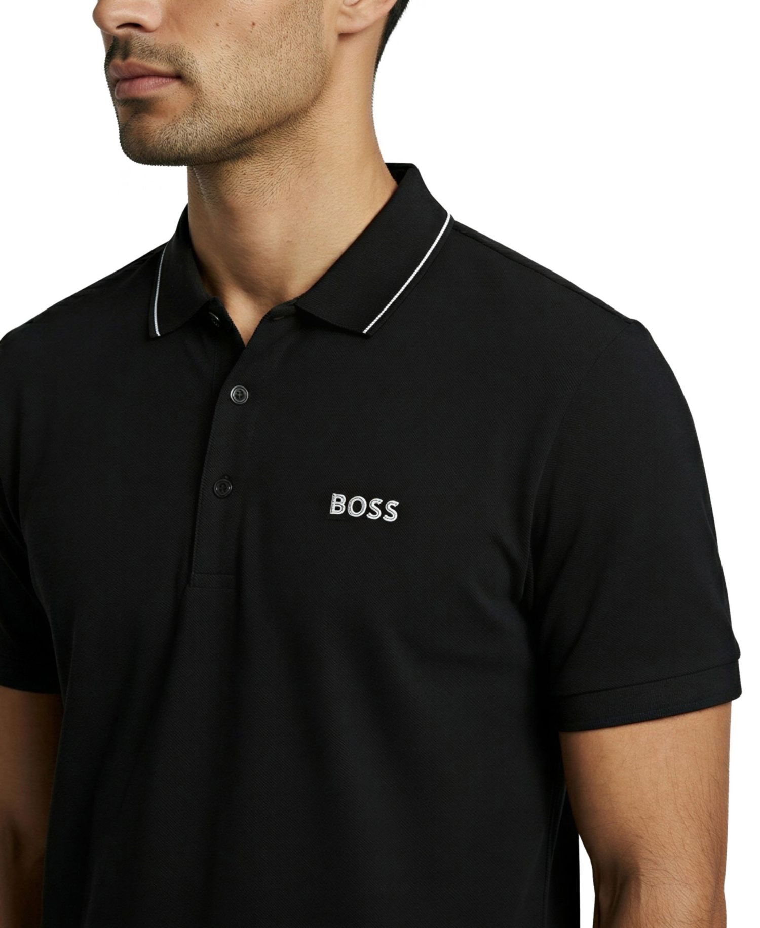 Men's Tonal Logo Slim-Fit Polo Shirt