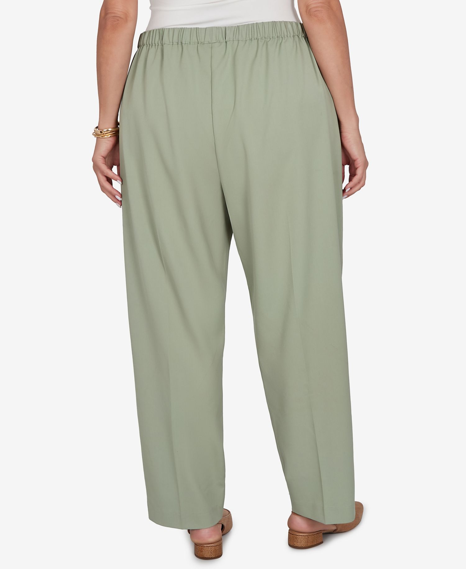 Plus Size Sage Twill Short-Length Pants