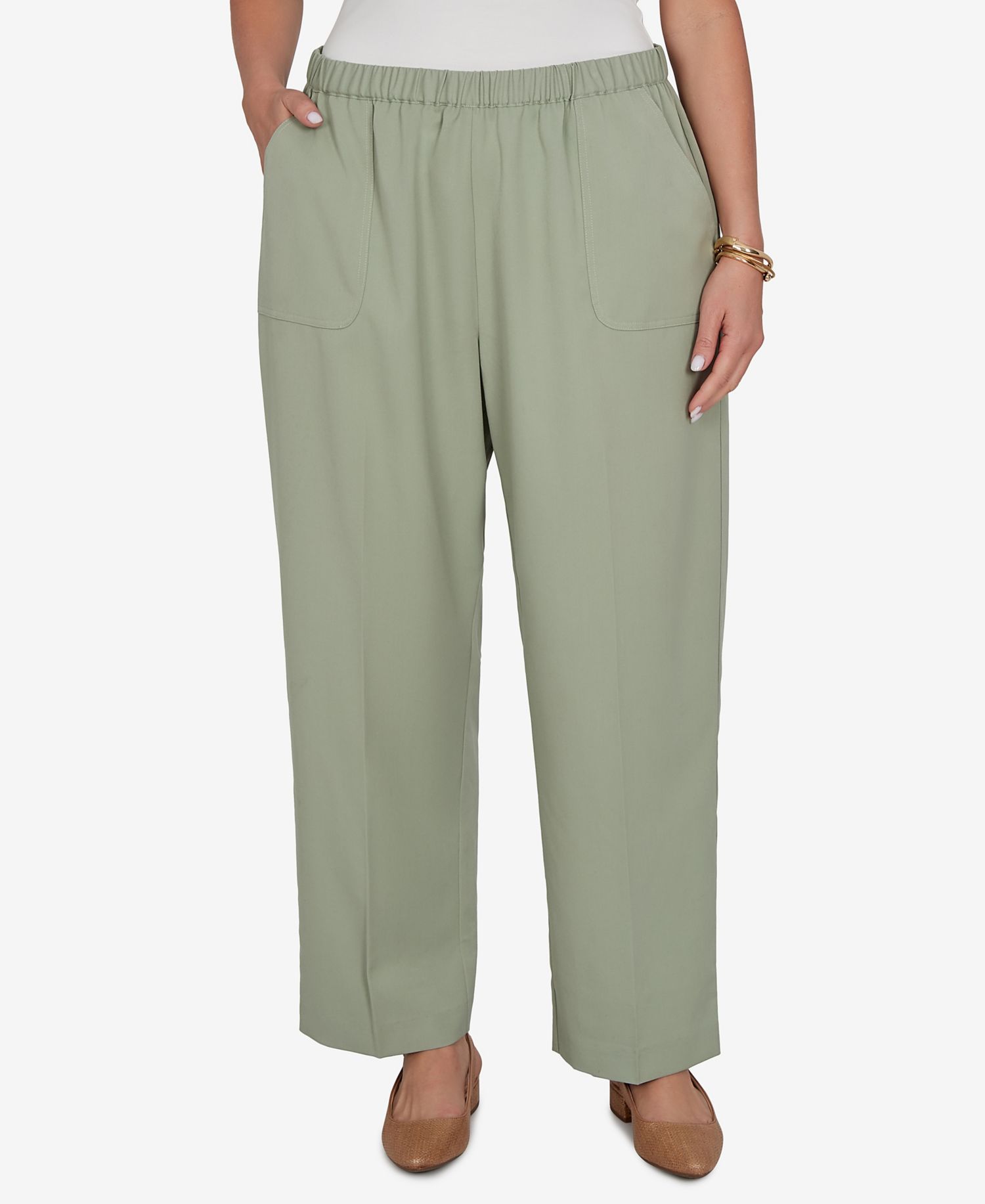 Plus Size Sage Twill Pants
