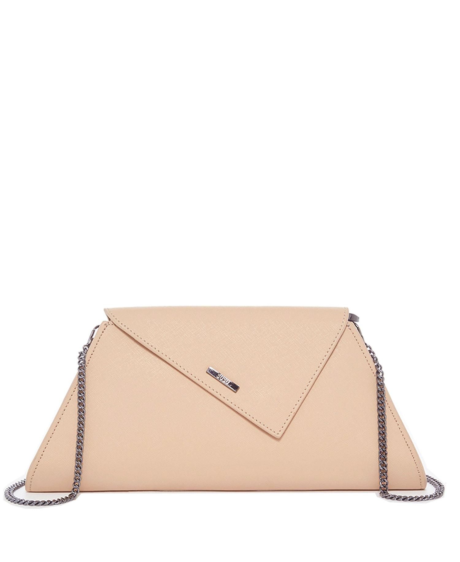 Leather Clutch Bag Nude Clutch Purse Beige Evening Bag Tan Women's Handbag