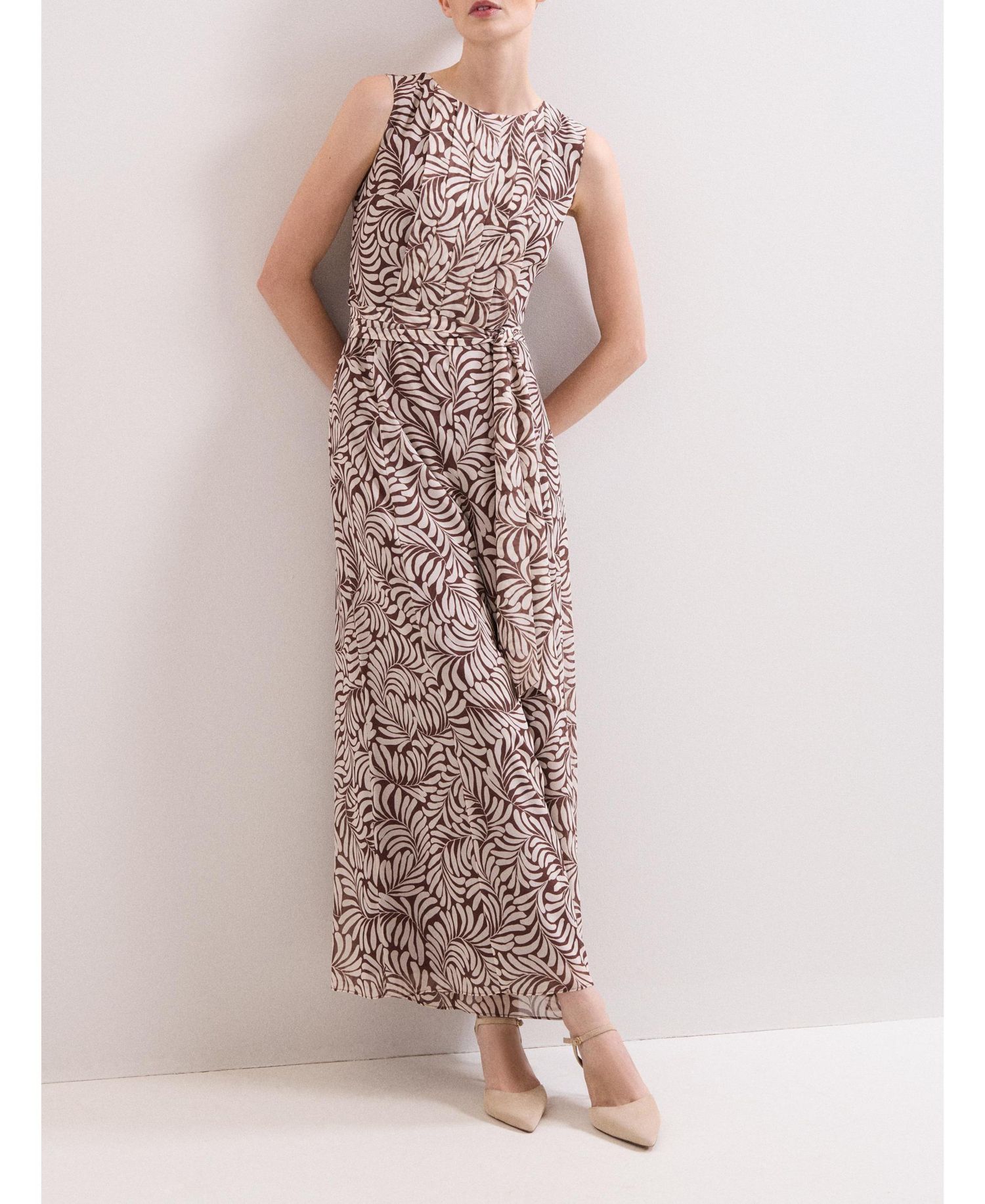 Women's Janine Leaf Sleeveless Jumpsuit