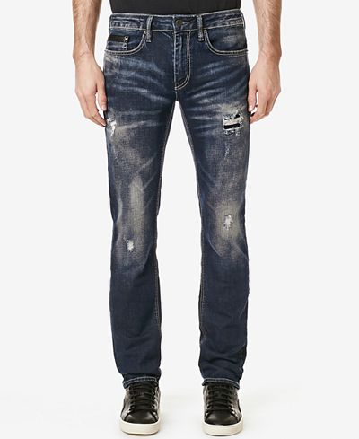 Buffalo David Bitton Men's Evan-X Slim-Fit Destroyed Jeans