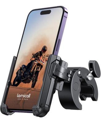 Motorcycle Phone Mount Holder, Bike Phone Holder Handlebar Clamp, Bicycle Scooter Phone Clip