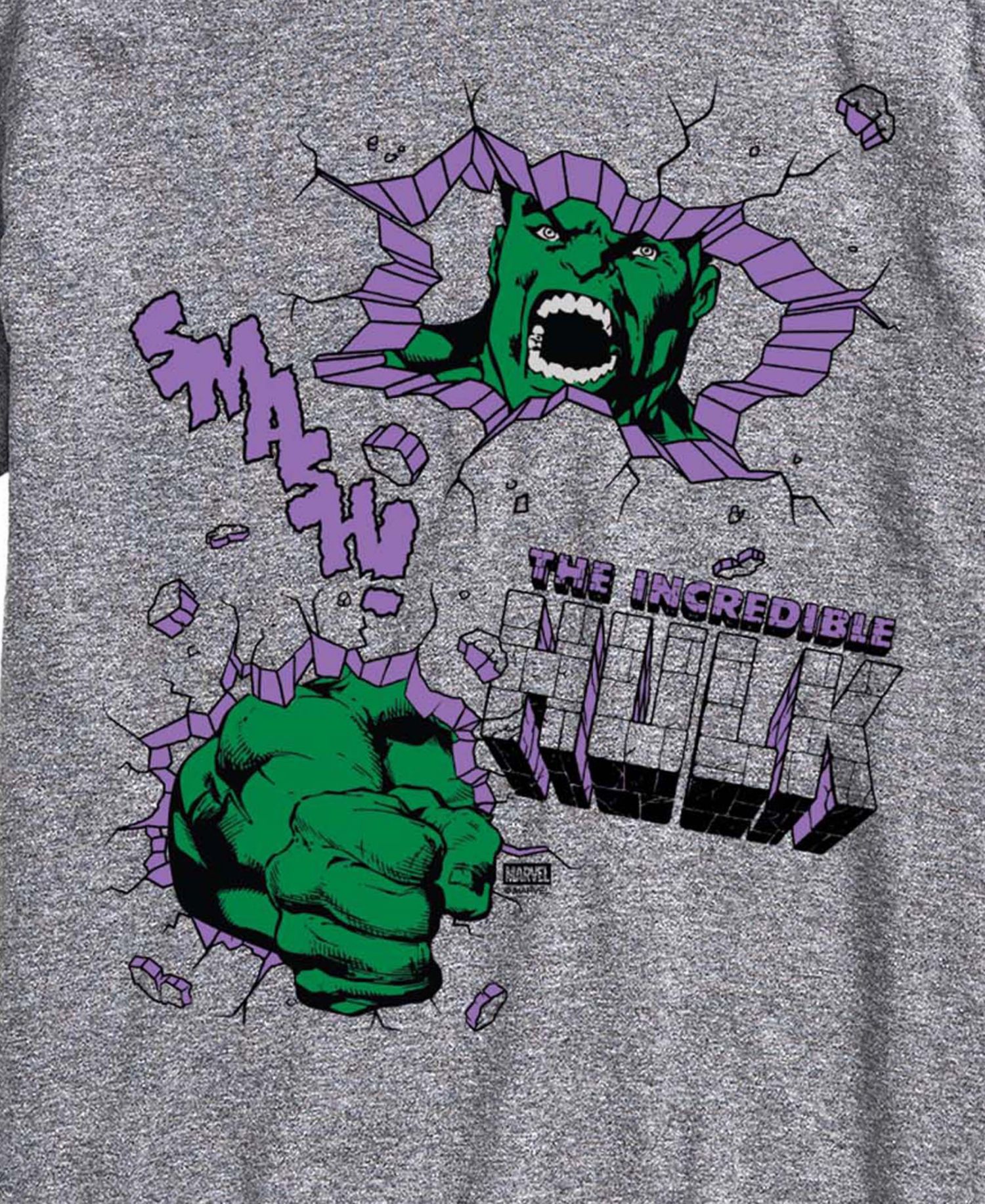 Men's The Hulk Punch Wall Short-Sleeve Graphic T-Shirt