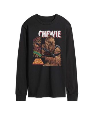 AIRWAVES - Men's Chewie Boxes Long-Sleeve Graphic T-Shirt Black