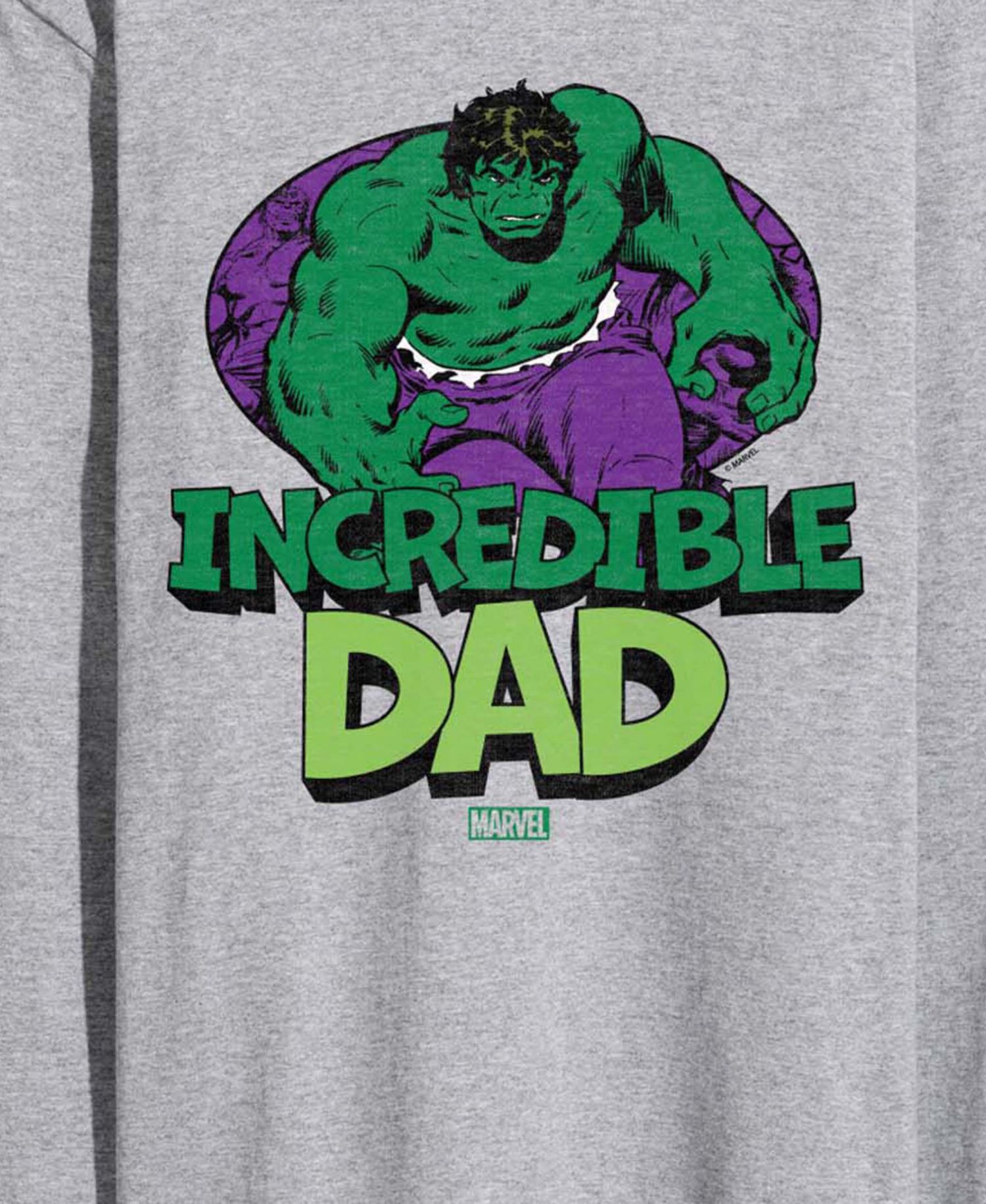 Men's The Hulk Incredible Dad Long-Sleeve Graphic T-Shirt