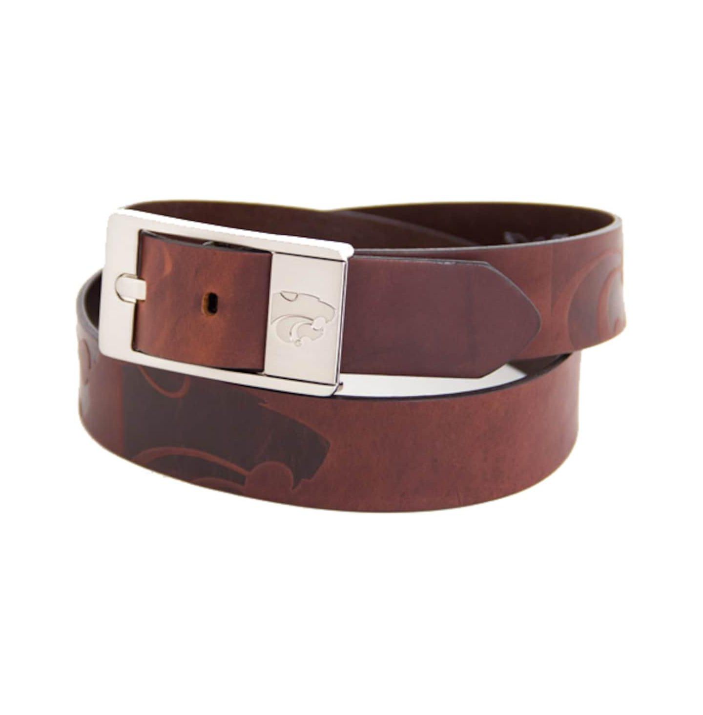 Мужской ремень Eagles Wings Kansas State Wildcats Brandish Leather Belt — фото 1