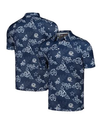 Men's Navy Dallas Cowboys Throwback Pua Performance Polo Shirt