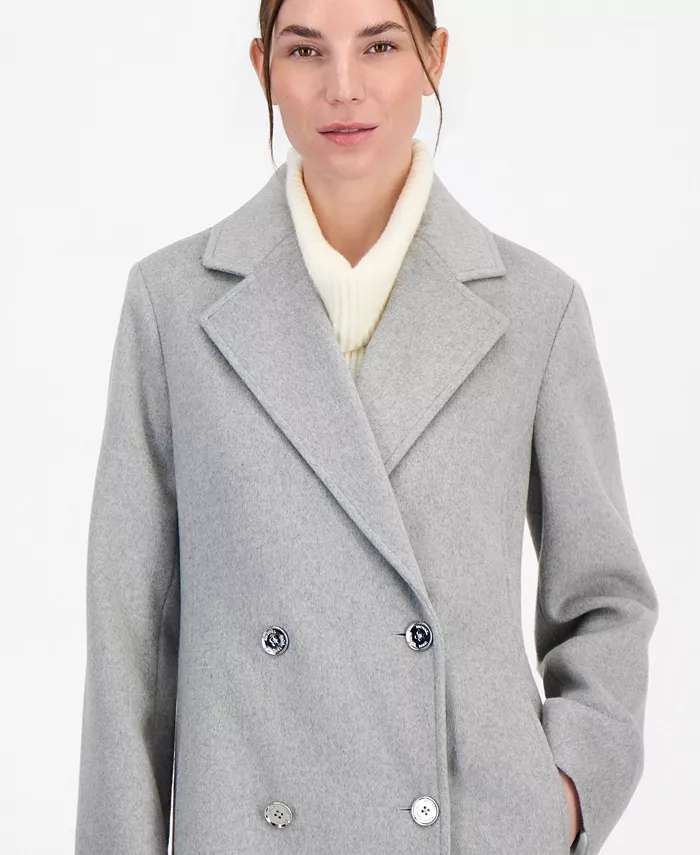 Women's Double-Breasted Maxi Coat - thumbnail 8