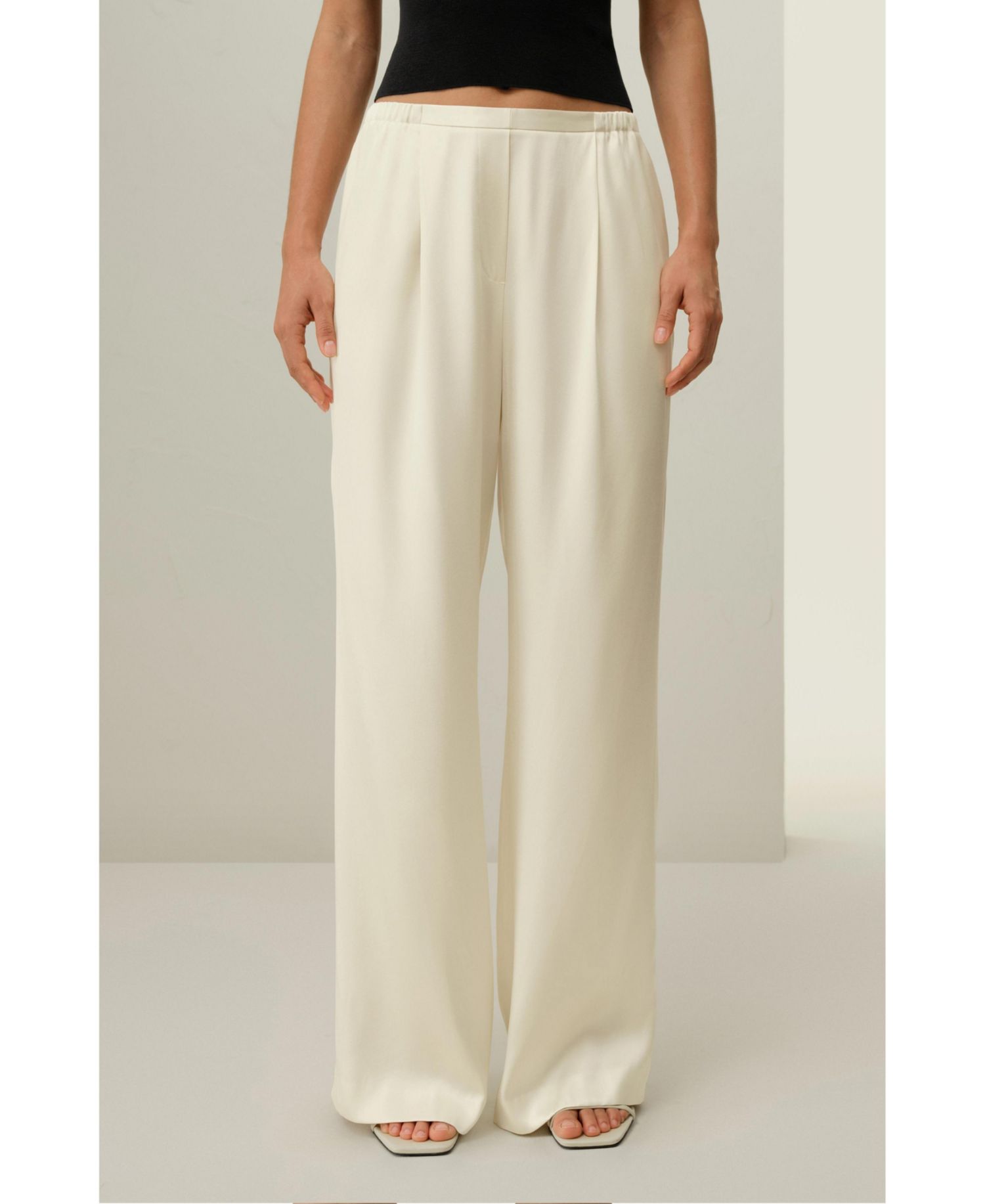 Women's Double-Faced Silk Charmeuse Pant