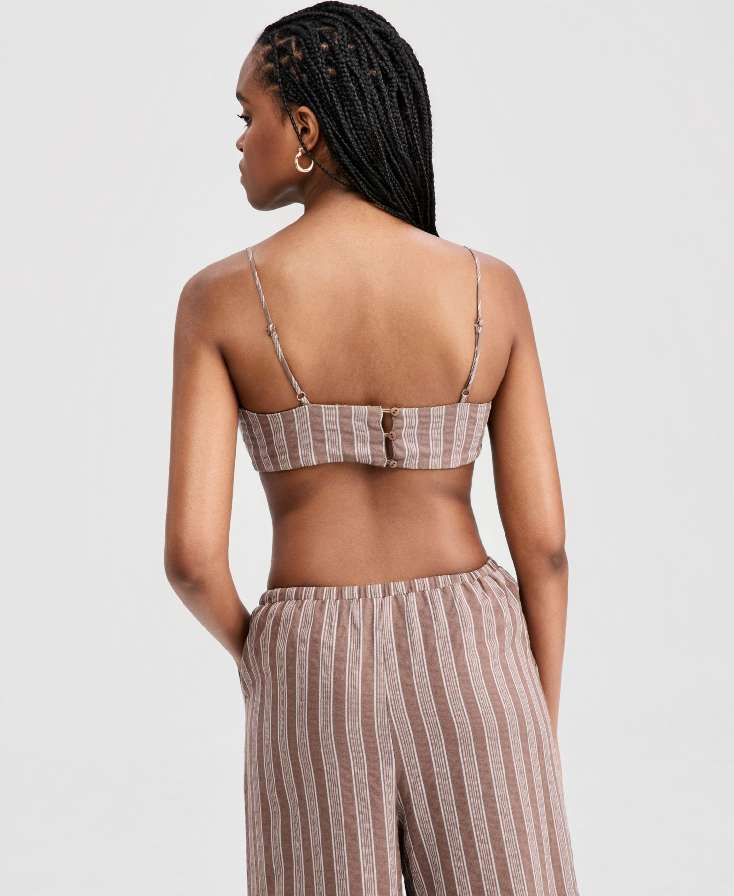 Women's Striped Bandeau Top