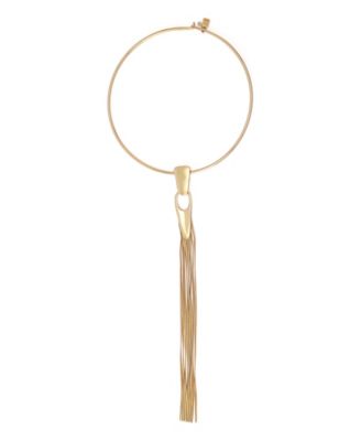Robert Lee Morris Soho Gold Fringe Wire Collar Necklace - Gold 96$