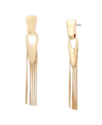 Robert Lee Morris Soho Gold Fringe Linear Earrings - Gold 68$