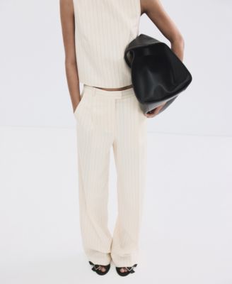 Women's Pinstripe Suit Pants