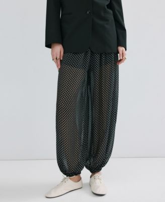 Women's Polka-Dot Balloon Pants