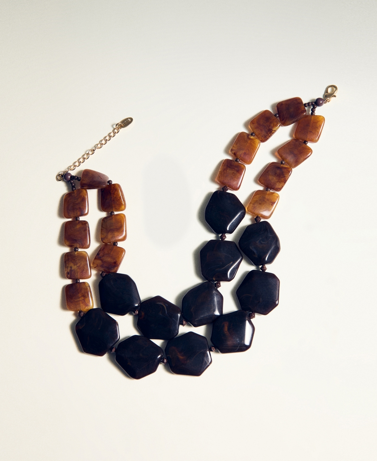 Mango Women's Double Beaded Necklace