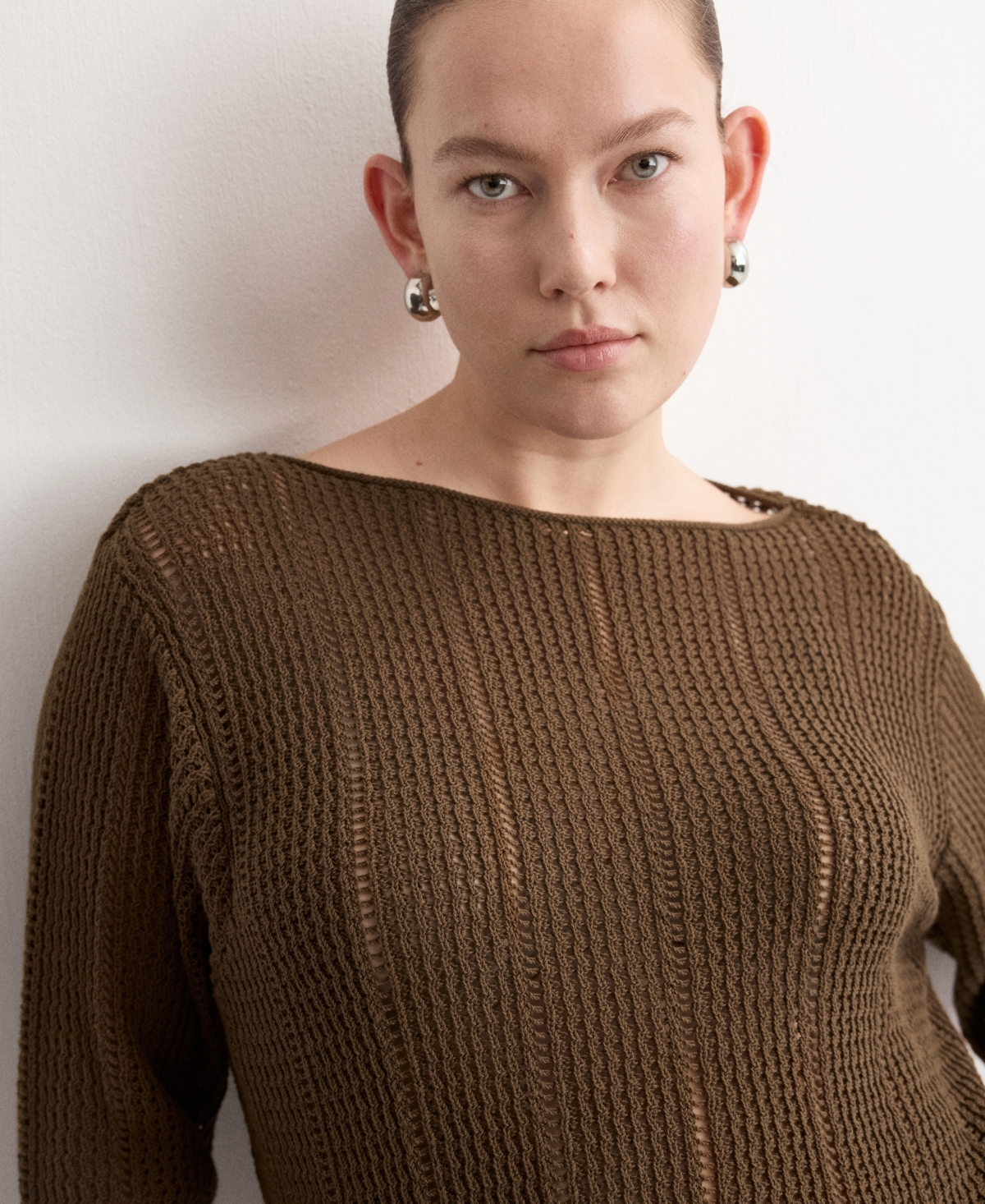 Mango Women's Knitted Ribbed Sweater