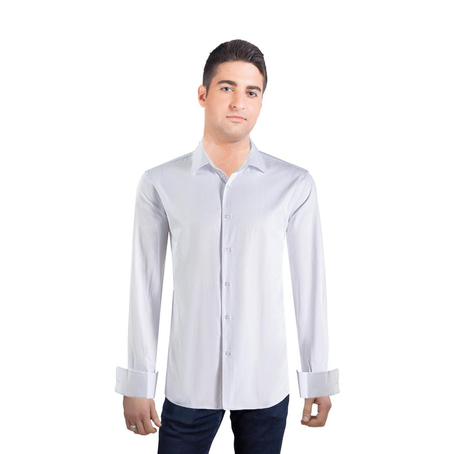 Мужская рубашка Elie Balleh Slim Fit French Cuff Button-Down — фото 1