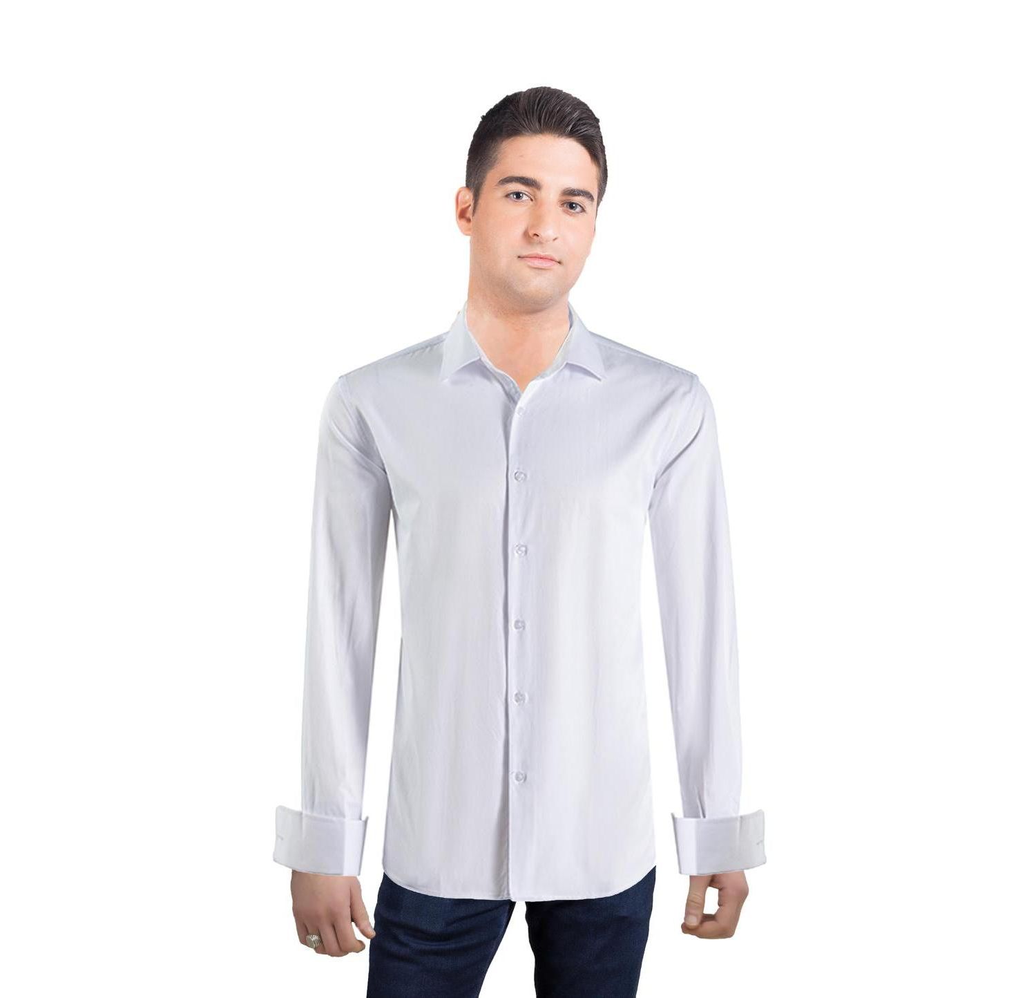 Men's Slim Fit French Cuff Button-Down Shirt