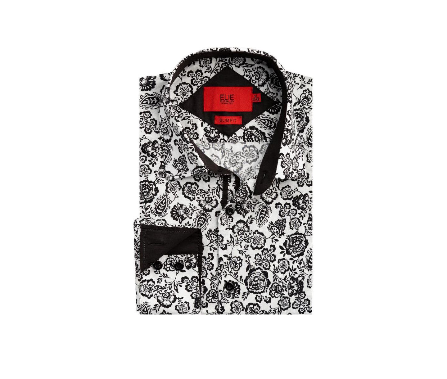 Мужская рубашка Elie Balleh Slim Fit Floral Shirt for Men — фото 3