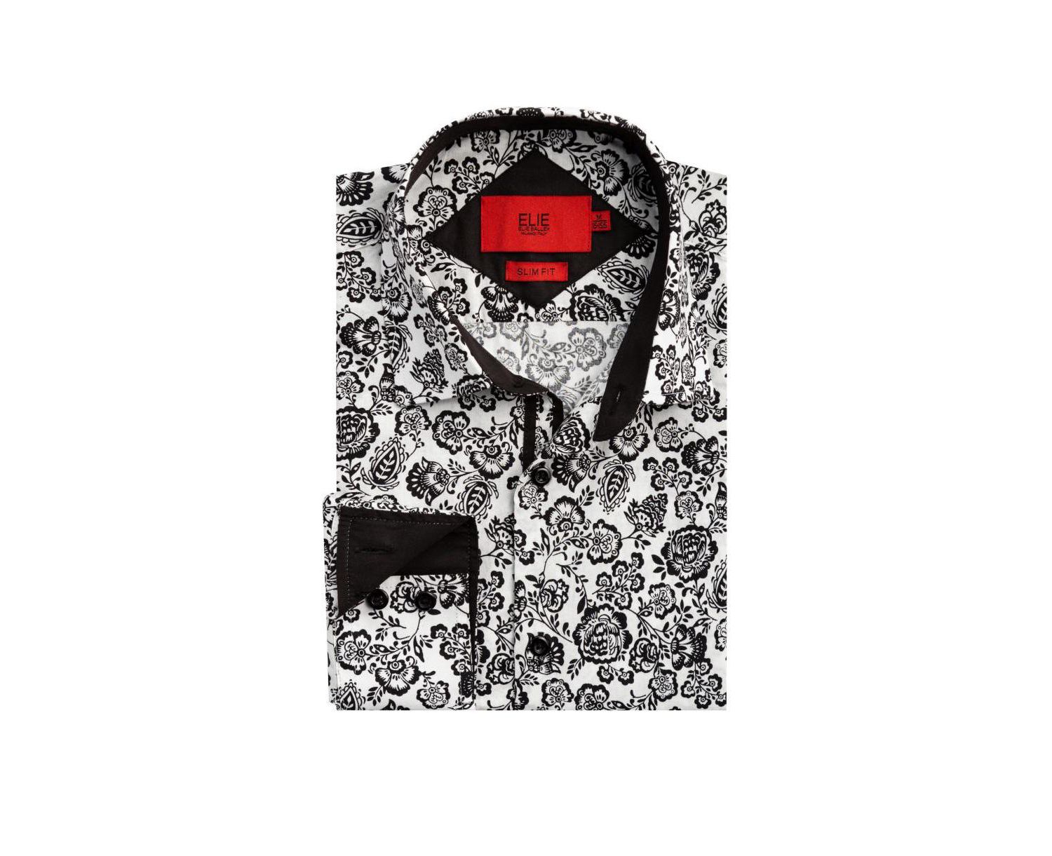 Men's Slim Fit Floral Shirt for Men By