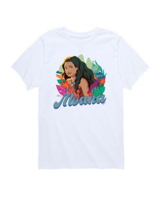 Moana Toddler Boys' 2T-5T Live Action Florals Short-Sleeve T-Shirt - White