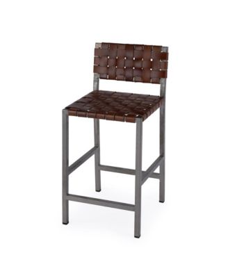 Bromley Iron and Leather Counter Stool