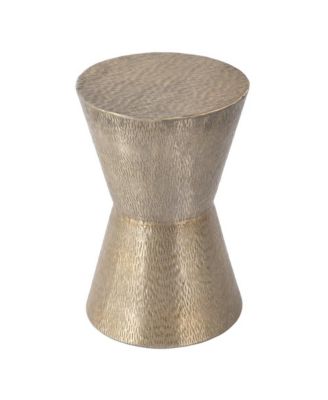 Flen 12 in. W Round Aluminum Modern End Table