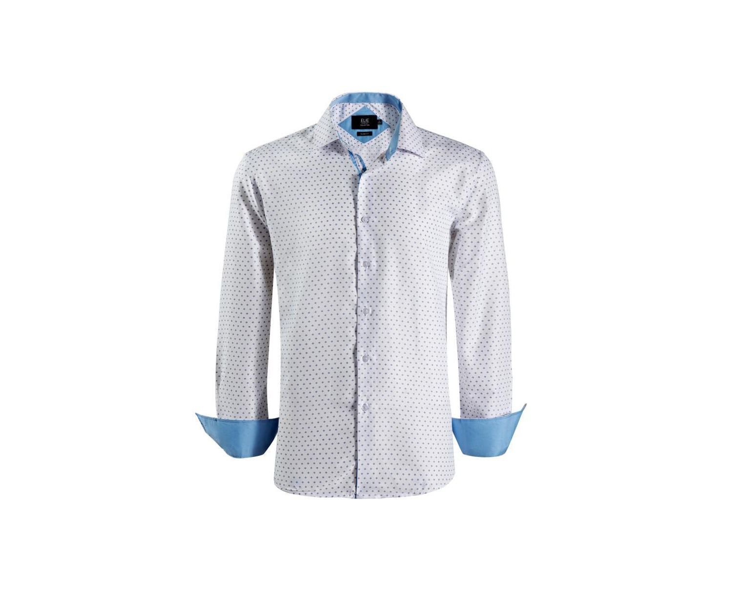 Men's Slim Fit Modern Ditsy Print Shirt