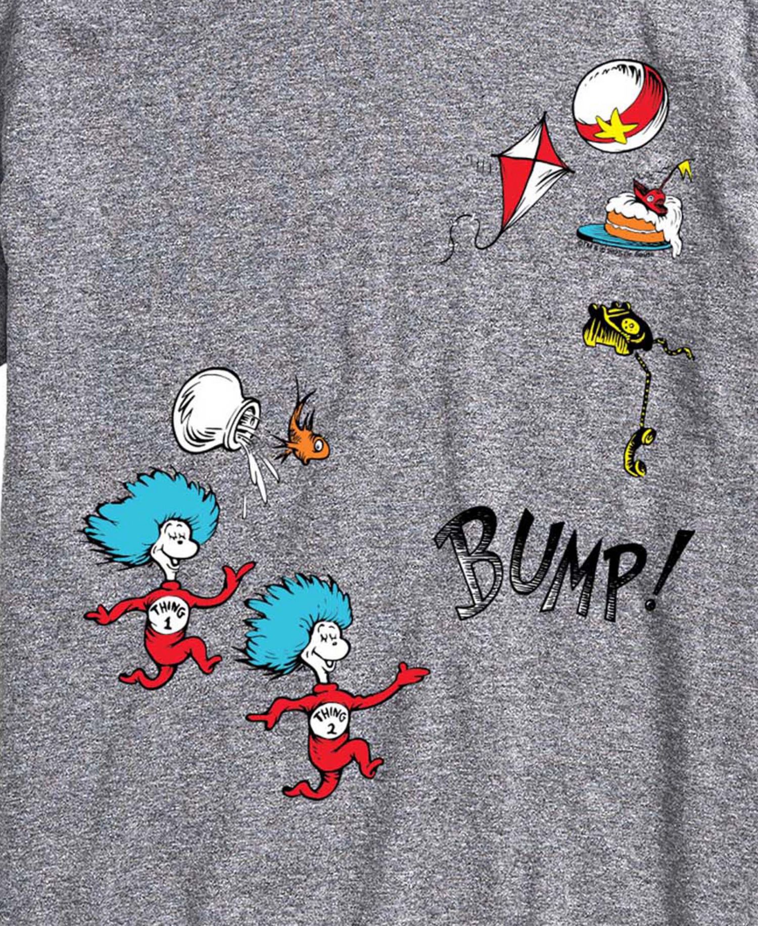 Men's Dr. Seuss Thing And Fish Short-Sleeve Graphic T-Shirt