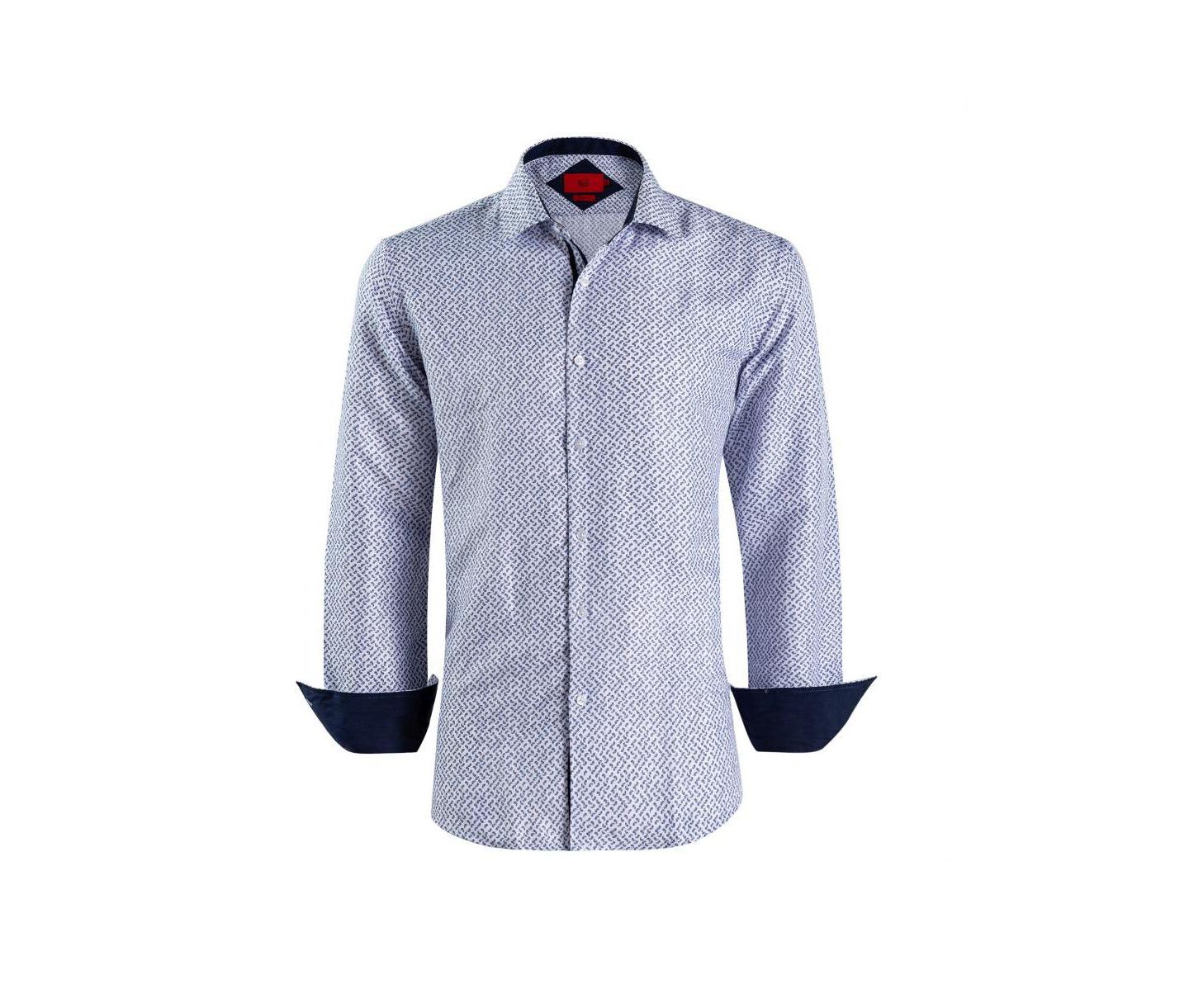 Мужская рубашка Elie Balleh Slim Fit Paisley, цвет: Белый — фото 2