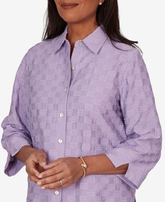 purple dress shirt women's Port Authority L608 Ladies Long Sleeve Easy Care Shirt